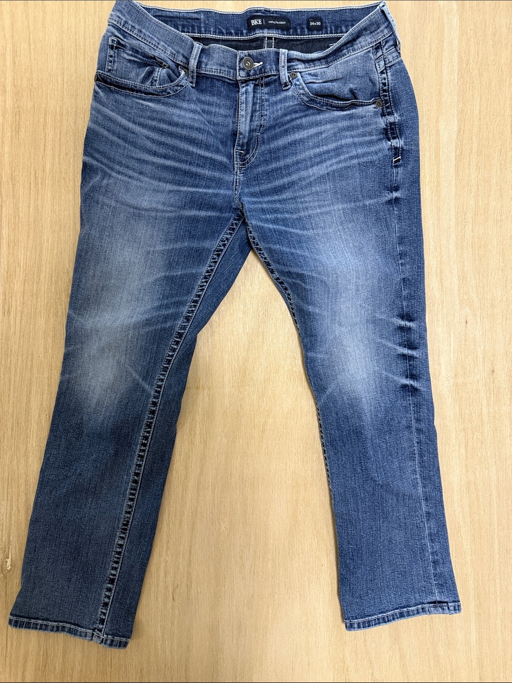BKE Men’s Medium Blue Slim Straight Jeans